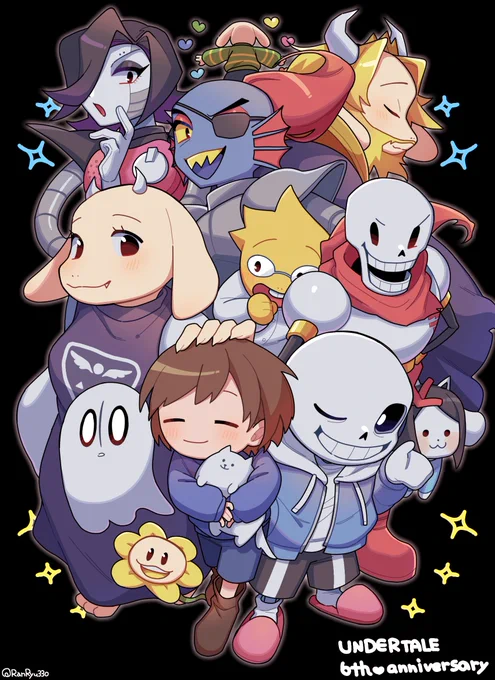 最近Undertaleがえげつない熱持ってるので好きな絵再掲します!  マジで可愛いな!