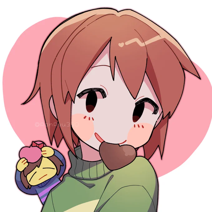 最近Undertaleがえげつない熱持ってるので好きな絵再掲します!  マジで可愛いな!