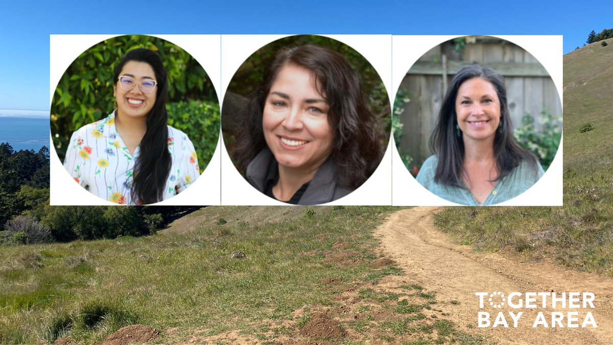 TogetherBayArea's tweet image. Can't wait for Megan Nguyen @POSTLandTrust, Ana Ruiz @MidpenOpenSpace, and Misti Arias @sonomaopenspace at next week's Spring Conference. We want to see you there! togetherbayarea.org/2023-spring-co… #seriouslyawesomepeople
