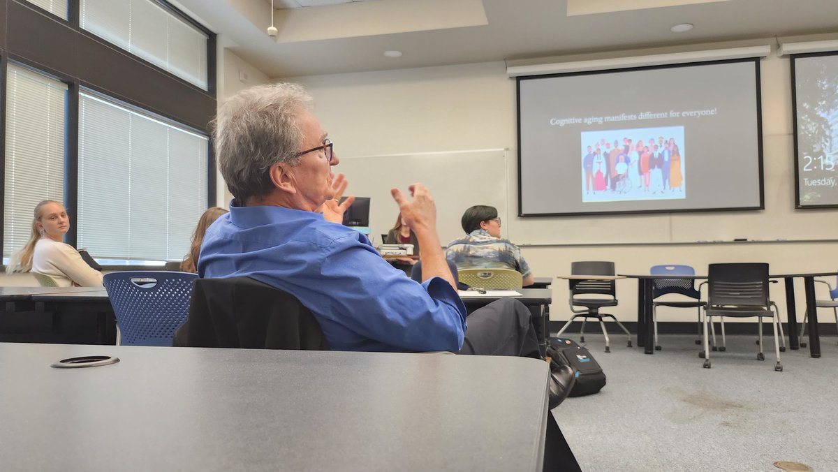 AEnginerd's tweet photo. A colleague, Dr. Mic Dancisak, is retiring at the end of this year after teaching Anatomy &amp; BME for over 30 years. I attended his last ever class &amp; found him instead learning from his students. It was a perfect demo of his philosophy of life long learning, Best of luck Dr. D! https://t.co/vIlc2WnOG1