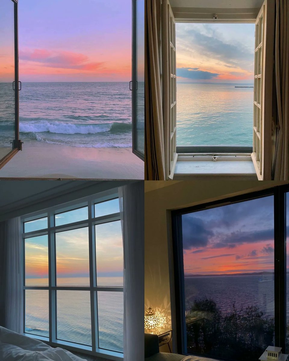 Windows overlooking the sea