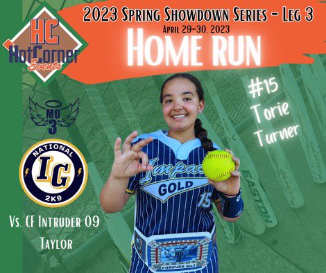2k9IGNational's tweet photo. 💥 Yard Work💥 Way to earn the Mo3 Belt hitting #5 this spring @Torie_Turner15 @ImpactGoldOrg @jazzvesely @ExtraInningSB @BrenttEads @LegacyLegendsS1 @TAProfileAPP @TexHSSoftball @TopPreps #ForeverMo3 #PlayforMo https://t.co/HDEAaqGM2u