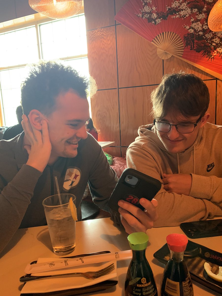 Took these 3 to Shintos last night to  welcome them home!!!! Didn’t sit at the Hibatchi… but the food and company was all that mattered! I am one happy mom!