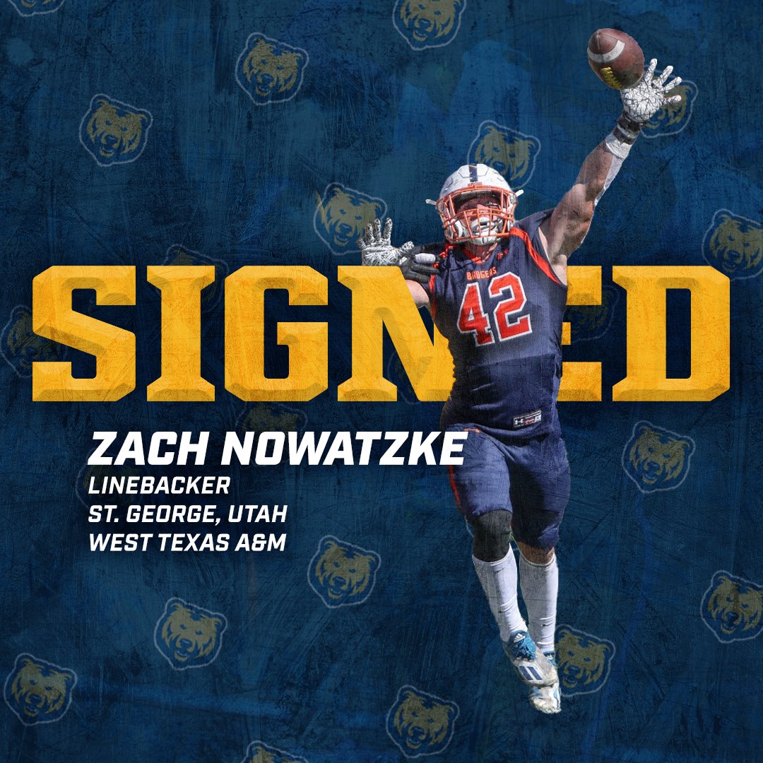 Let's welcome <a href="/zachnowatzke/">Zach Nowatzke</a> to UNC!

🔵 6-foot-2, 230 pounds
🔵 Linebacker

#GetUpGreeley