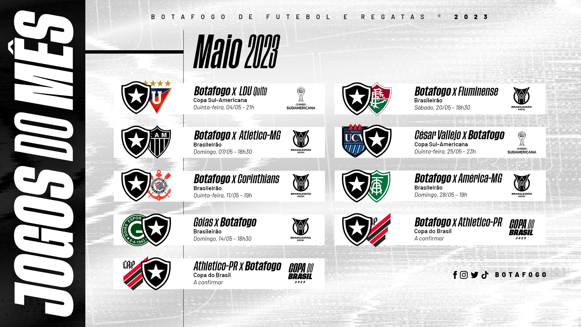 Todos os jogos do Botafogo em 2023, botafogo