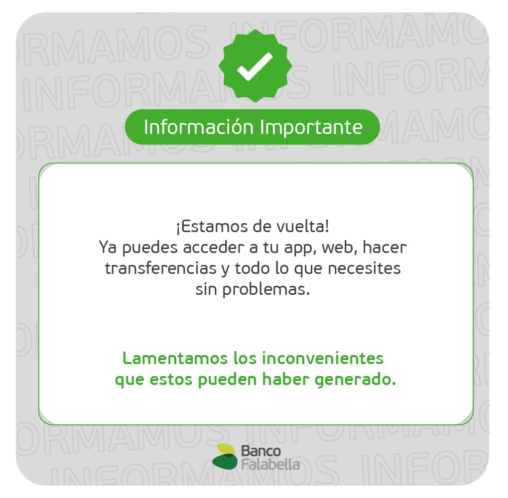 Banco Falabella tweet media