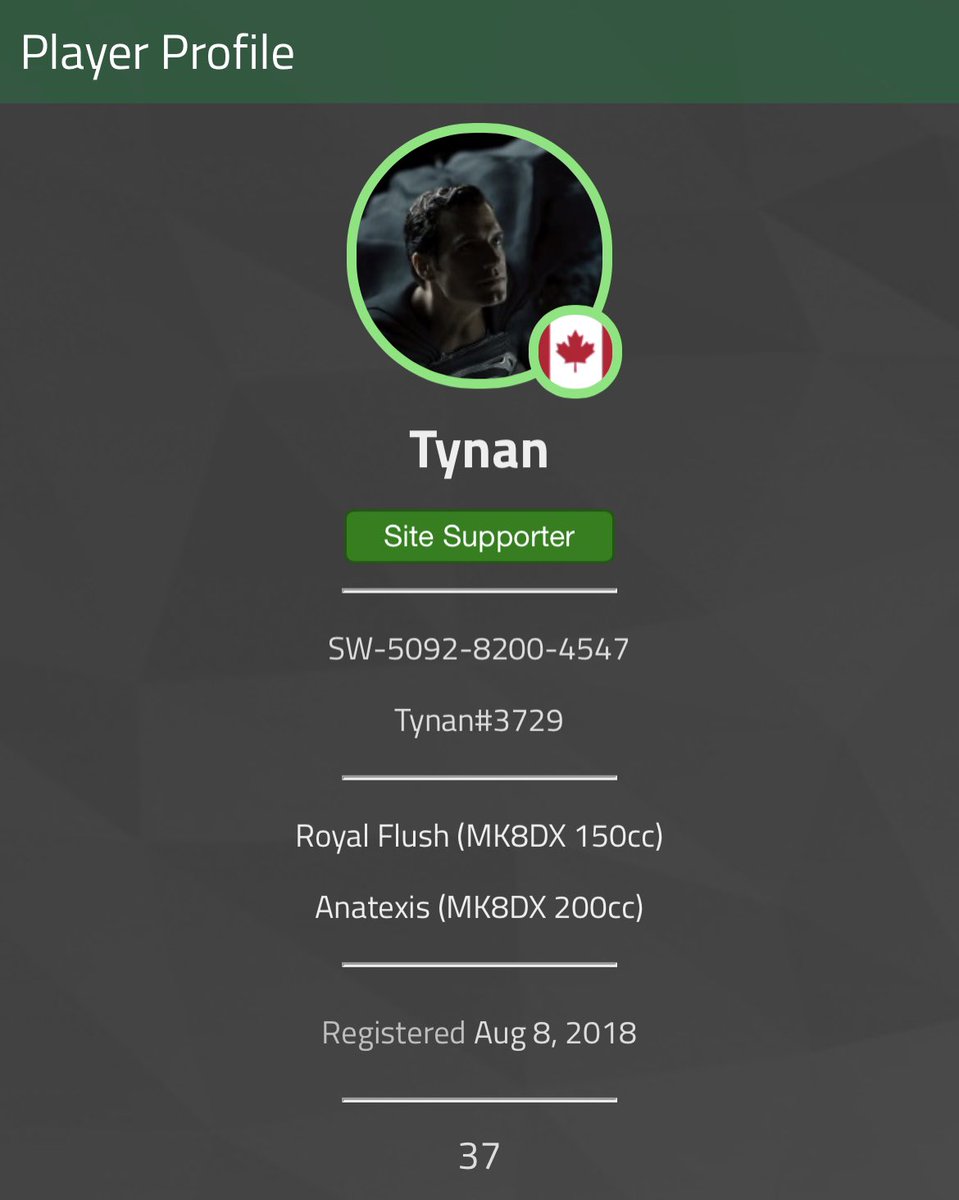 RoyalFlushMK8DX's tweet photo. A day late, I apologize to the man, but happy 1 year to @tynanmk! A match we never knew would come but one we welcomed! A mentor always willing to try and help and a loyal friend! Here’s to many more! https://t.co/D2MEGQpbhE