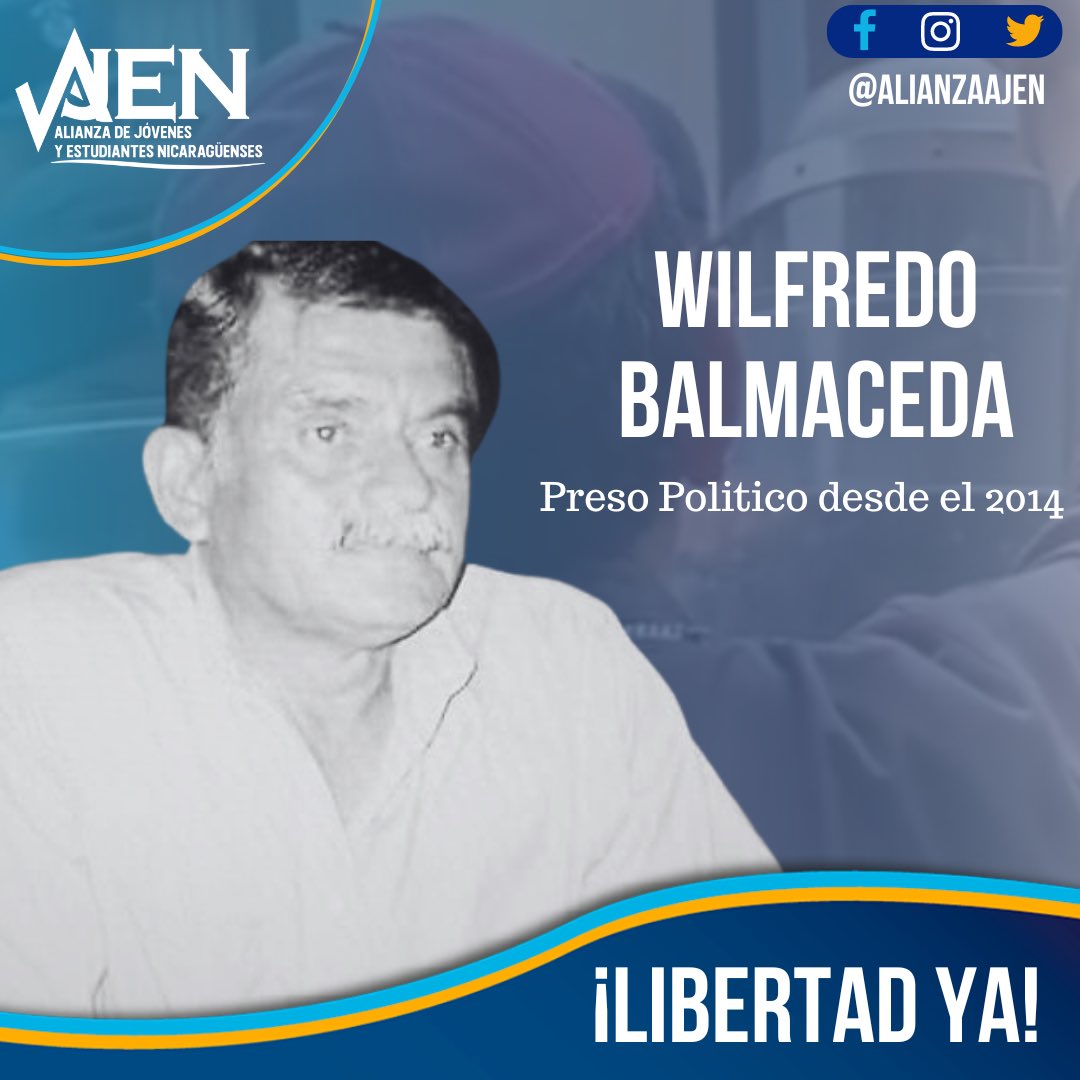 Wilfredo Balmaceda Castillo, está detenido desde 2014 por un crimen que no cometió, sigue siendo uno de los presos políticos que están dentro de las cárceles en Nicaragua. 

Desde AJEN seguiremos demandando  por su liberación y la de todos los presos políticos.