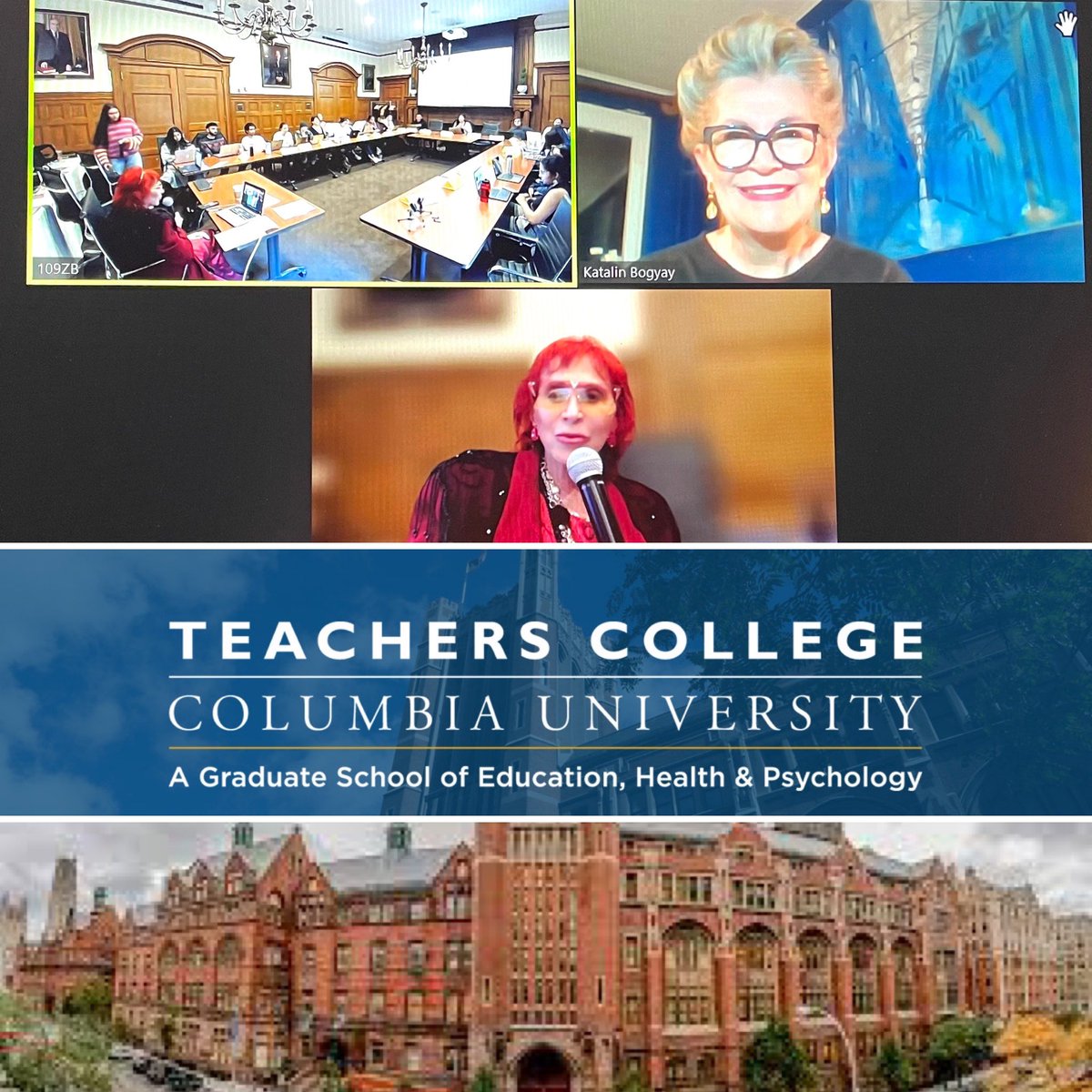 KatalinBogyay's tweet image. What a great international class I met @Columbia - spoke on the strength of soft diplomacy, and the role of art and music in diplomacy! Thank you for the invitation @DrJudyK !  #zoomlecture #university 🎓