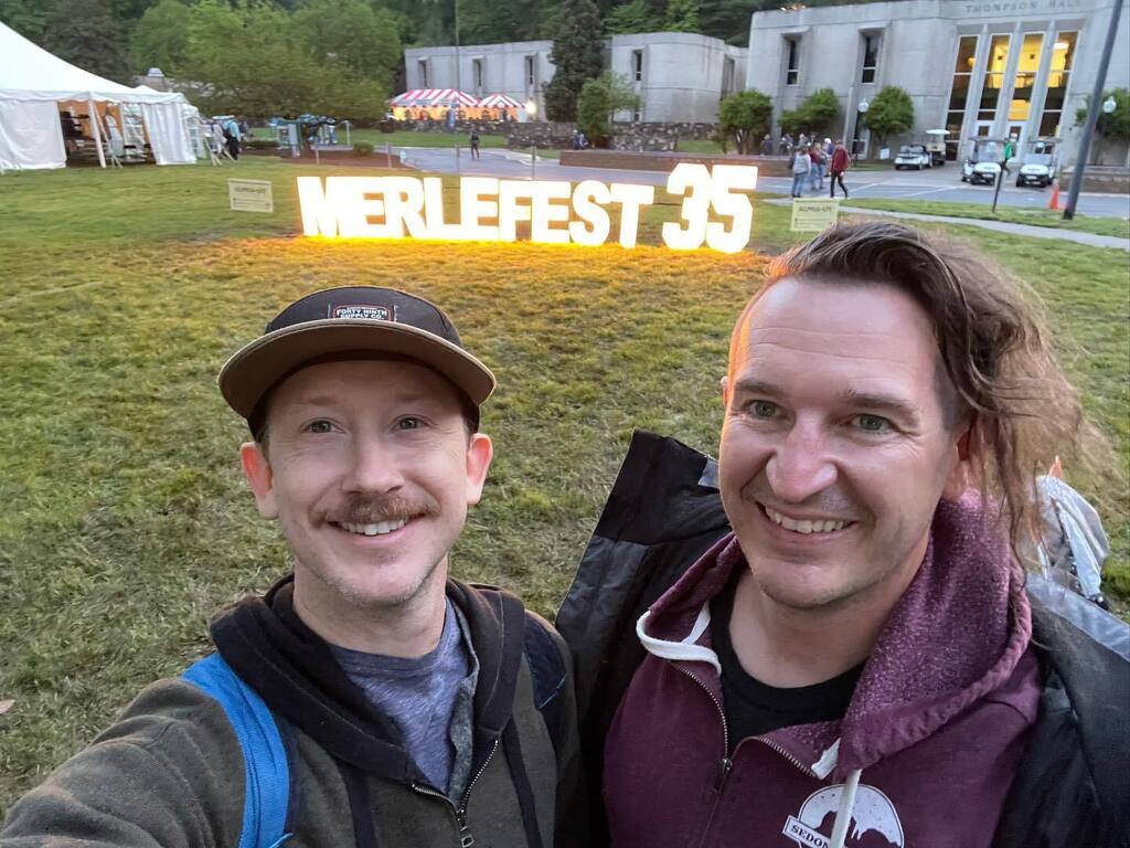 dholston's tweet photo. We had an awesome weekend of music and camping with our MerleFest fam this weekend. This year’s festival celebrated Doc Watson’s 100th birthday. Fun fact: Seph and I went to see Doc on our first date.

The videos in this post are:
- Ashes and Arrows from… https://t.co/M6bY86oIQo https://t.co/hewghcA94M