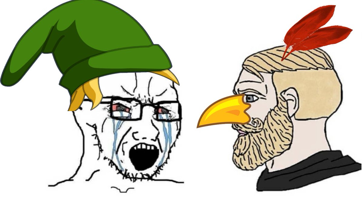 PunchCartoon's tweet photo. and Finally @getmadz  is gonna make us decide if a game is a chad or a beta but the kicker is we'll only have a description to go off to decide what the game is. Tears of The Kingdom could end up the game for beta losers and Angry Birds the game for ultimate sigma chads! https://t.co/UwoE3NumYC