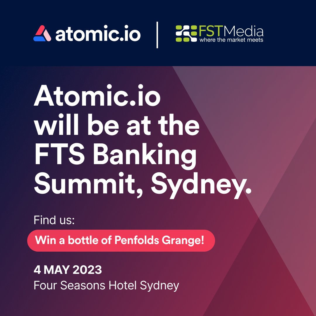 👋 Chat all things customer engagement with us at the FTS Banking Summit in Sydney! Find us to go into the draw to win a bottle of Penfolds Grange! 🍷

#banking #personalisedmessaging #actionablemessaging #inappnotifications #bankingsummit #sydney #atomic