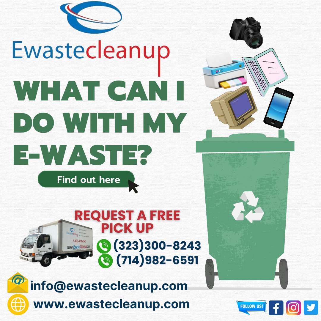 EwasteCleanup's tweet photo. Did you know that, according to the United Nations, only 17% of all e-waste that is thrown away is recycled? So what can we do to recycle the electronic items we no longer need? Find out by clicking on this link.
https://t.co/4GhvynmEVM https://t.co/1PtWpGPTsq