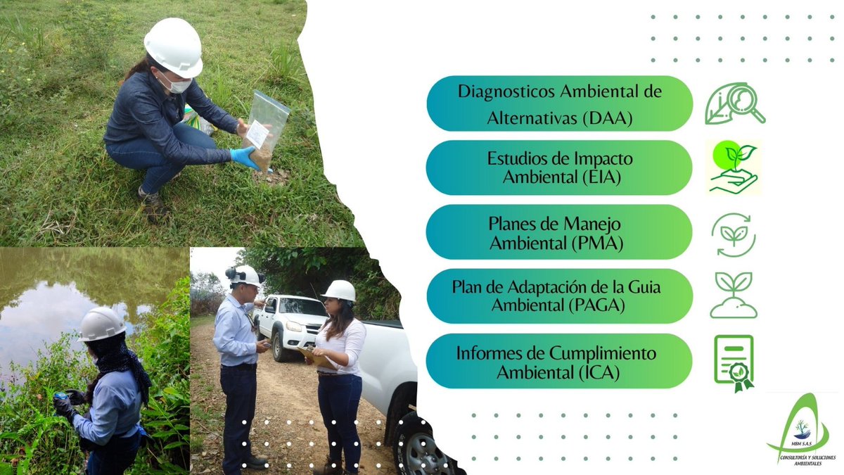 SasAlianza's tweet photo. Contáctenos para poder asesorarlo, en nuestro siguiente servicios:  
🍃 Diagnósticos de alternativas ambientales 
🍃 Estudios de impacto ambiental. 
🍃 Planes de manejo ambiental 
🍃 Planes de adaptación de la guía ambiental       
🍃 Tramite licencia ambientales. https://t.co/SdlSA1R63B