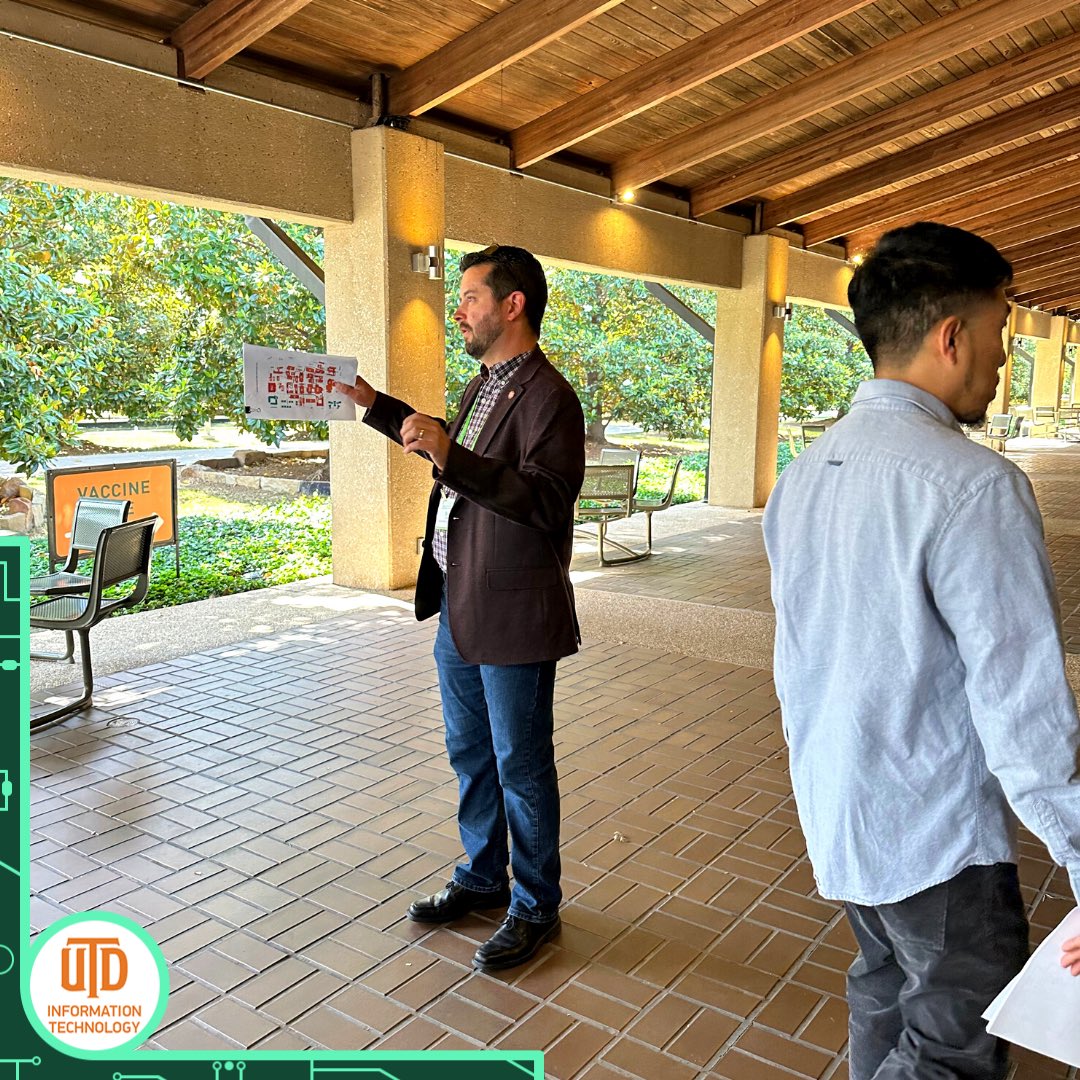 Tested out my hidden skills as tour guide while hosting @JuniperNetworks. Didn't lose anyone on the tour, but don't plan on quitting my day job as CTO at <a href="/utdinfotech/">UT Dallas OIT</a> #MistAI