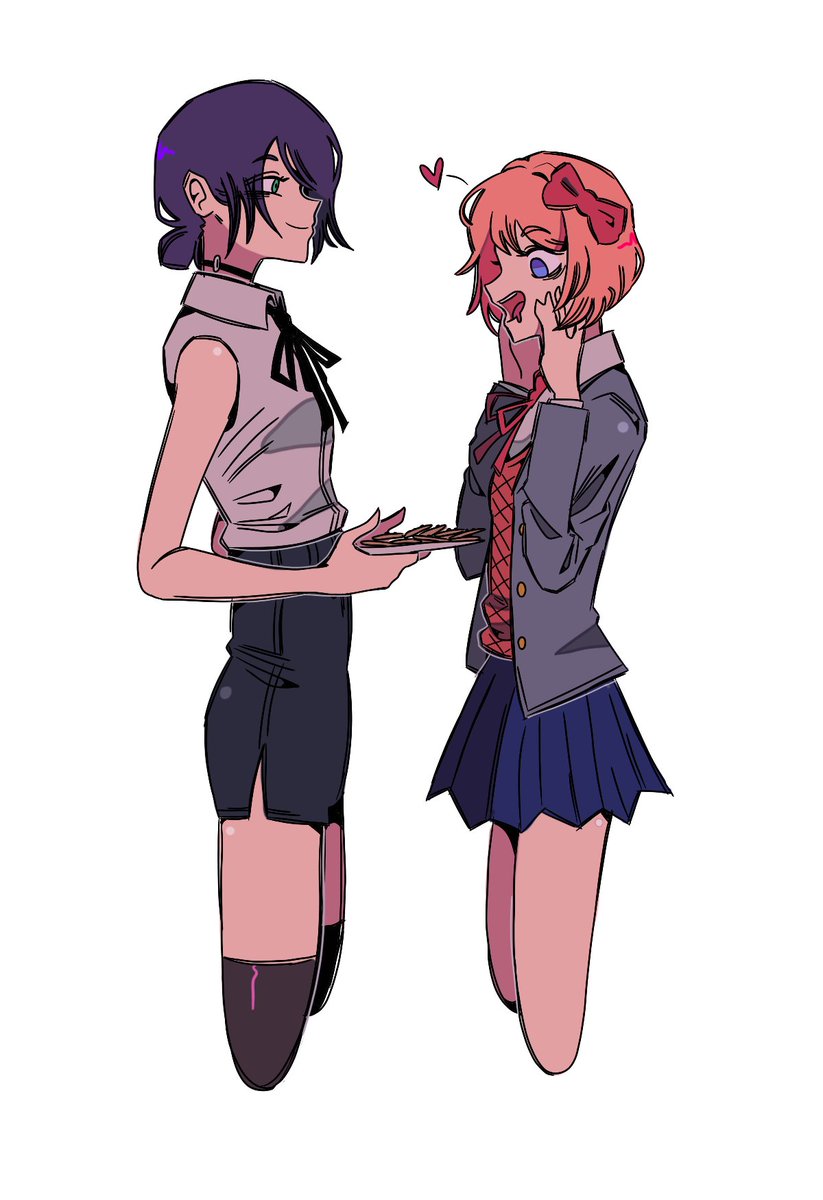 31ulkubo's tweet photo. Ddlc x chainsaw maley/2 #chainsawman #DDLC https://t.co/4zZzKn4h9p
