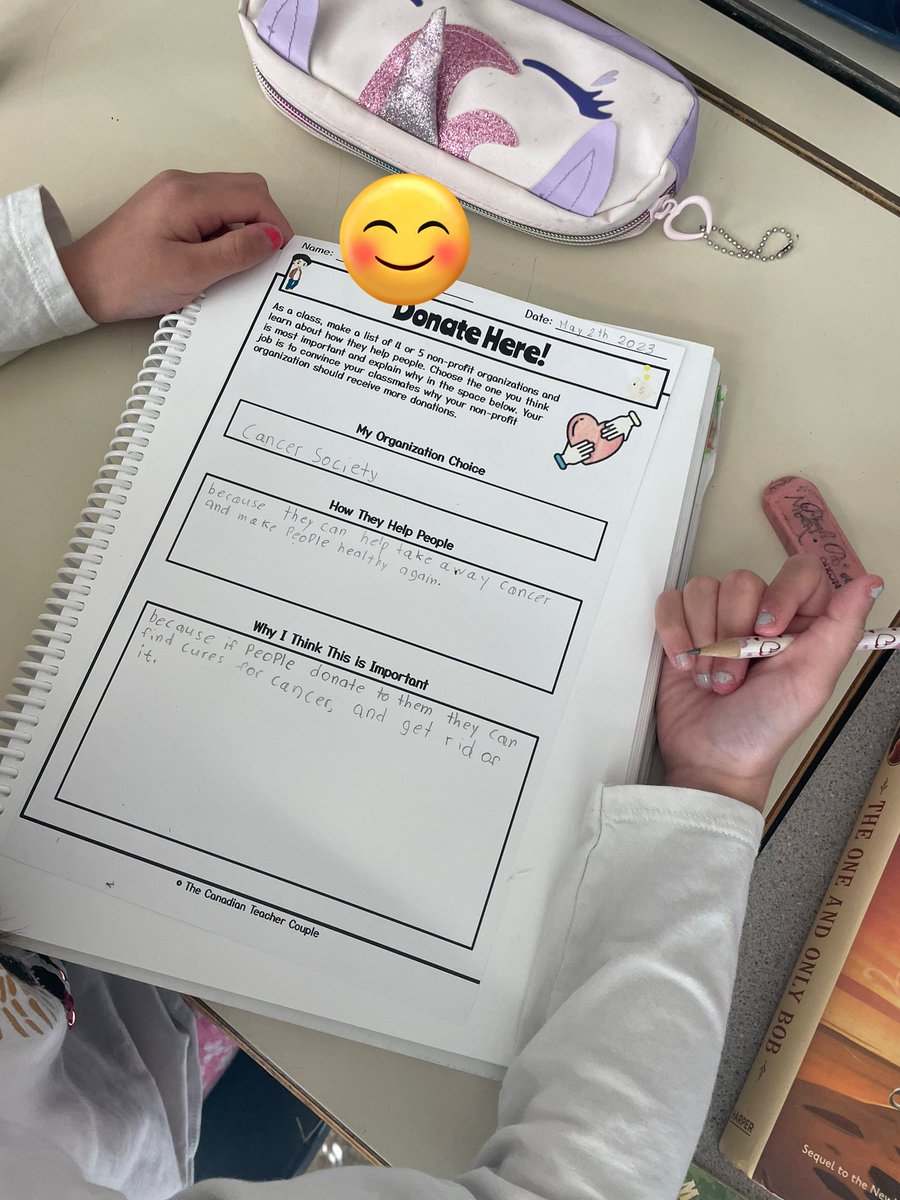 MsAHassel's tweet photo. In health today we learnt about what it means to donate! We chose an organization that we thought was super important within Canada to write about! https://t.co/AAvaIRAnEw