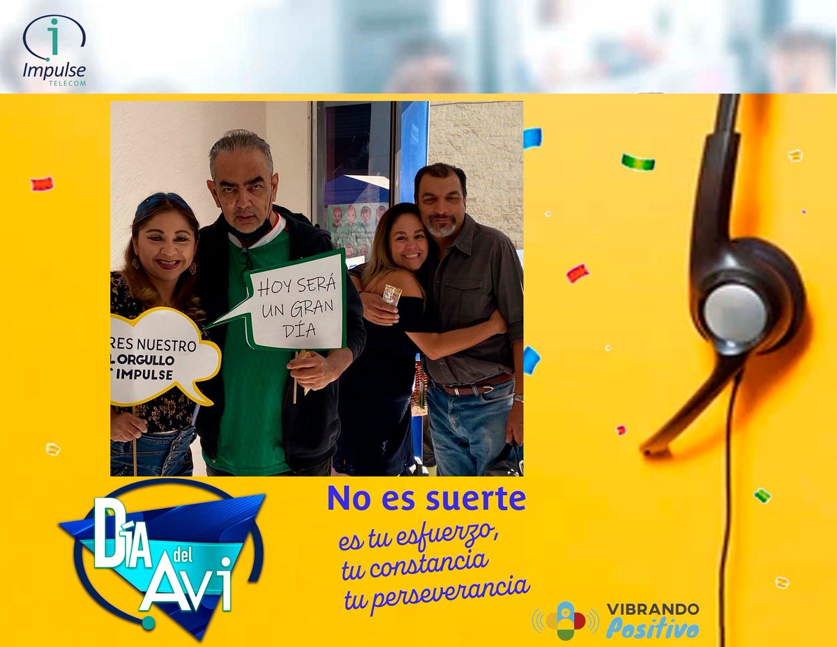 VacantesImpulse's tweet photo. Feliz día del AVI a todos nuestros asesores.
Gracias por ser parte de Impulse.
Son nuestro #orgulloimpulse https://t.co/19bBsxfLnc