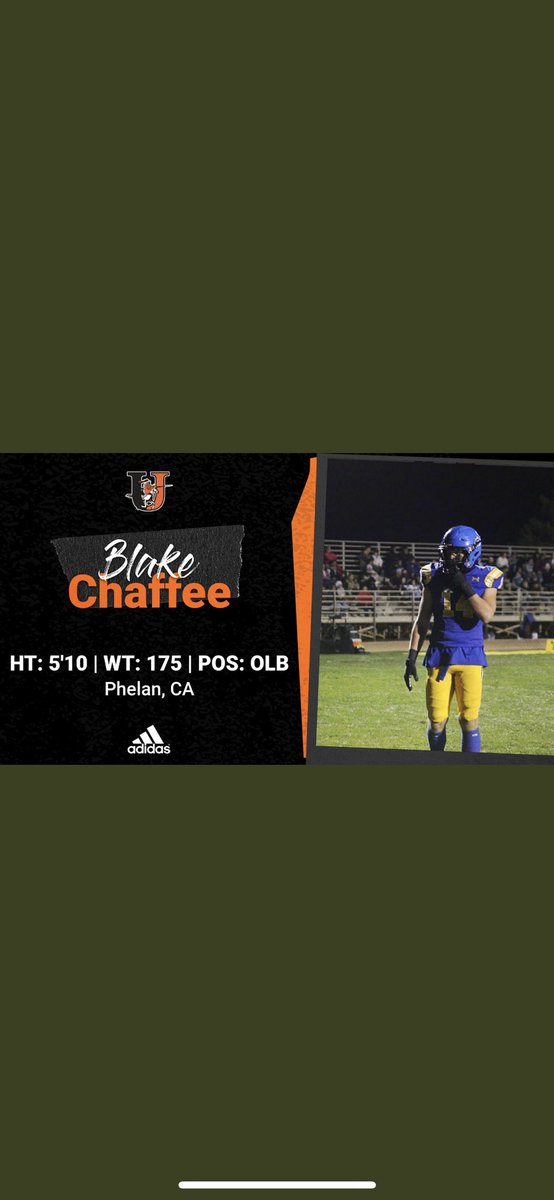 Excited to announce i’ll be attending the University of Jamestown to continue my football and academic career!! <a href="/Coach_Mistro/">Brian Mistro</a> <a href="/CoachSClancy/">Shane Clancy</a> <a href="/Coach_Challeen/">Jason Allan Challeen</a> <a href="/JimmieFootball/">Jamestown Football</a>