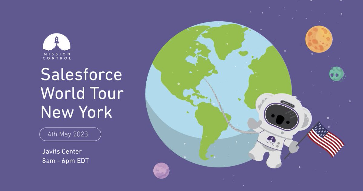 Join us at #Salesforce #WorldTour on May 4th! We're proud to sponsor this event, and our team of experts will be available at booth 124 in the exhibitor area to share their best practices on successful #projectmanagement. aprika.com/missioncontrol
#salesforcetour #newyork