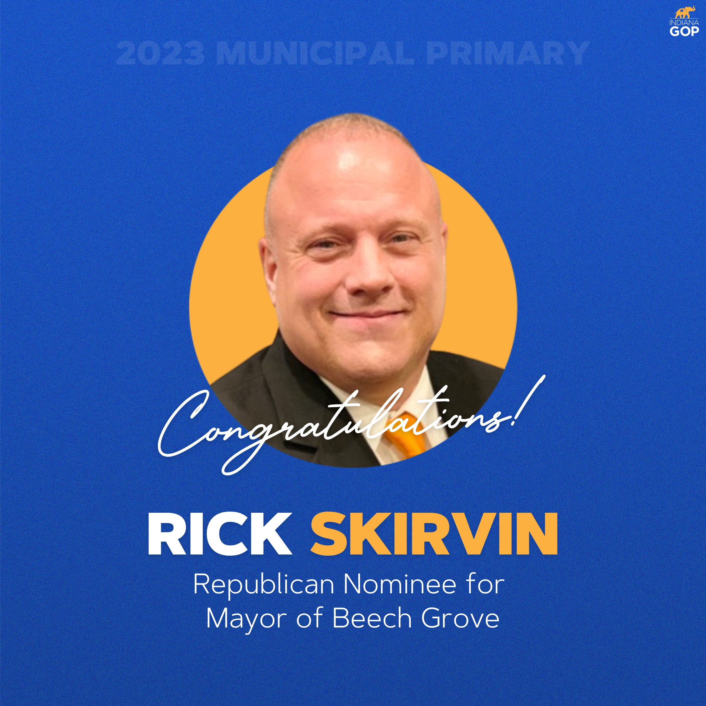 Indiana Republican Party on Twitter "Congratulations to Rick Skirvin
