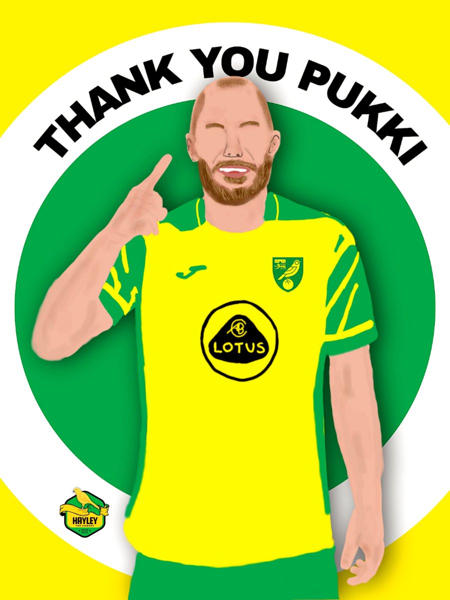 As the Pukki era at Norwich comes to an end, I wanted to do an illustration to say thank you to a Canary legend. 
Thank you for everything Teemu! 💛💚🫶🏻
#NCFC #NorwichCity #Pukki 
@NorwichCityFC @NorwichCityFSC @dianencfcfan  @OntheStallCity