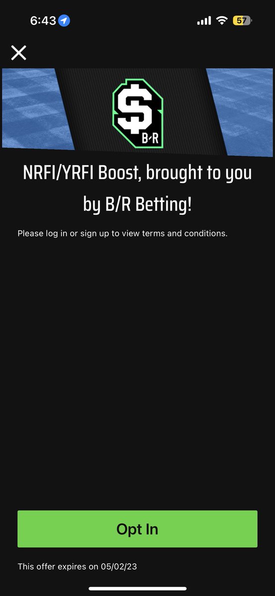 ThePromoguy123's tweet photo. Taking yrfi at -125 for this promo https://t.co/nvfPST4ueE