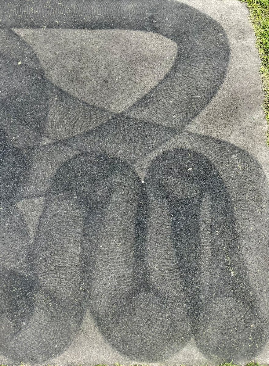 BeaHaines's tweet photo. Unfinished pressure washer work creates unintentional abstract drawing in my local park

#drawnfromlife #drawing #parklife #abstractdrawing https://t.co/8TdicrTIEC