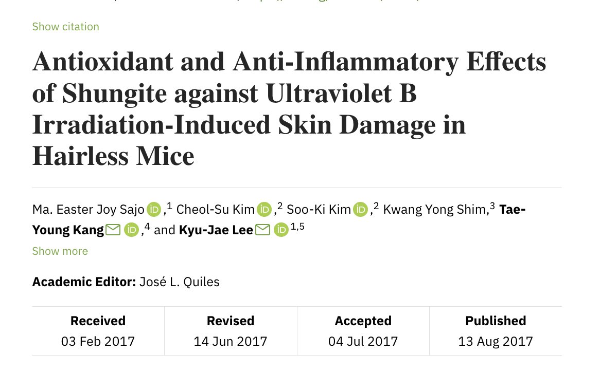 Extremely "woo woo" but science backs it up...

The crystal shungite protects against EMF radiation, UVB damage and is anti-inflammatory

May start putting some around my home and wearing.

Has anybody tried?