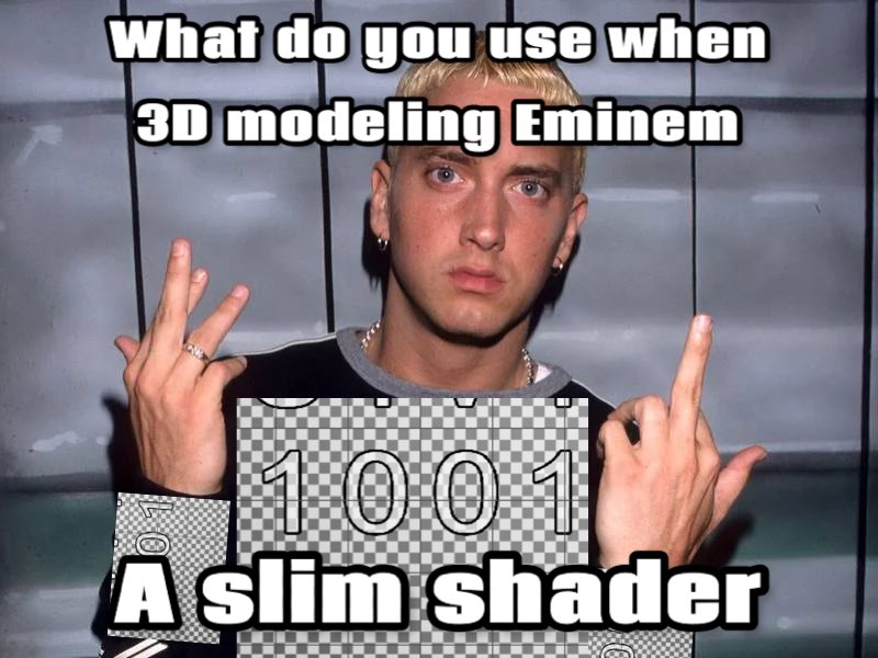 This stupid little joke I came up with five minutes ago is for all my 3D artists out there

 #3dmodeling