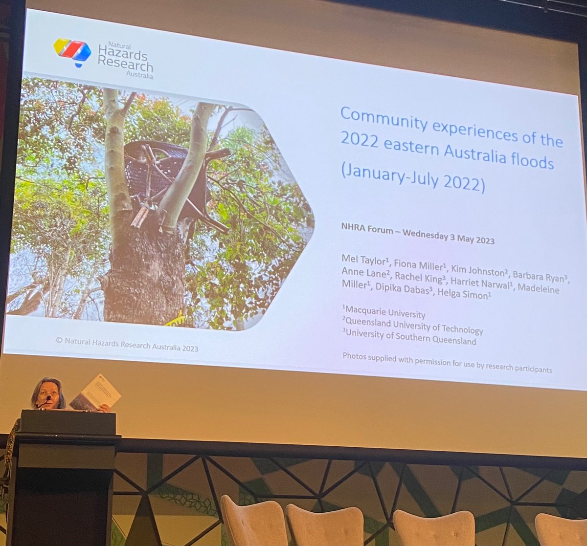 fionapmiller's tweet photo. Excited to launch the summary report of our @HazardsResearch funded research on ‘Community experiences of #floods in NSW &amp;Qld 2022’ @mel_taylor48 @geoplanMQ  @QUT @unisqaus https://t.co/meEwf52ENq