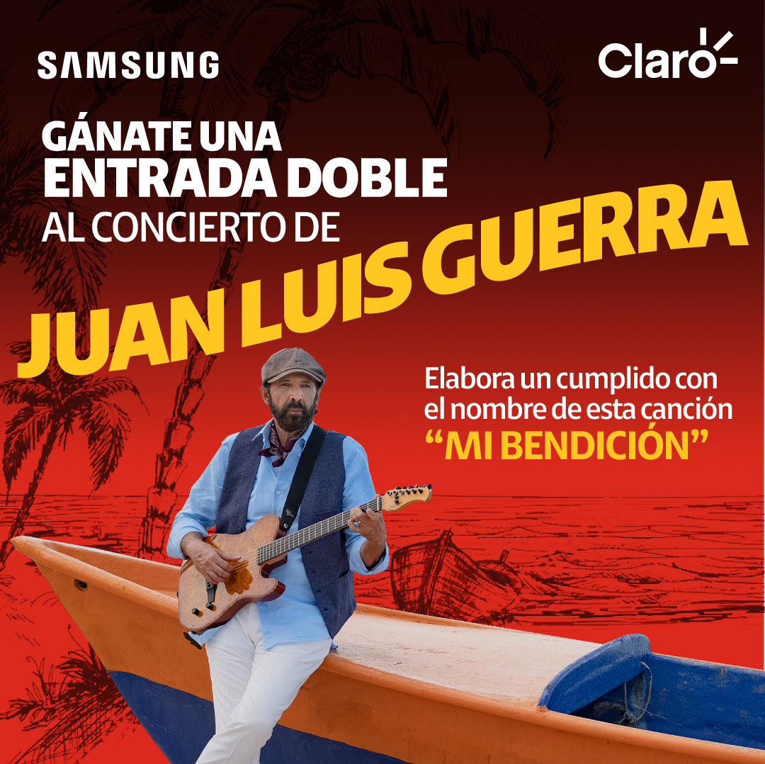 😎 ANDAMOS REGALANDO LAS ÚLTIMAS ENTRADAS 😎.
Participa y gana una de las entradas dobles siguiendo las indicaciones del arte utilizando el #AmoGanarConClaroYSamsung 🤩🤩.

NOSOTROS EMPEZAMOS:
Eres más que una bendición en mi vida 🥰🥰🥰🥰