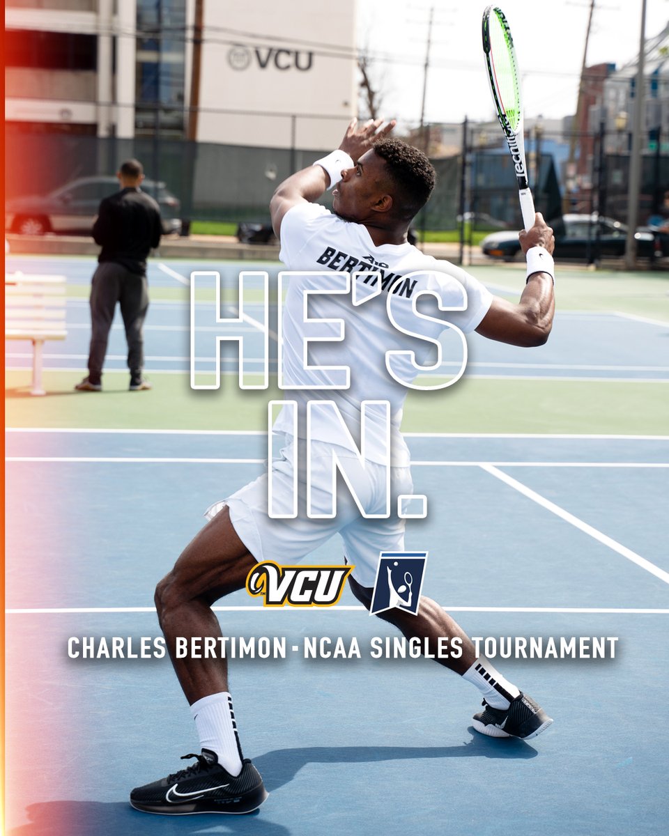 VCU Men’s Tennis (@vcutennis) on Twitter photo Charles Bertimon has earned a berth in the <a href="/NCAATennis/">NCAA Tennis</a> Singles Tournament 🎾🐏
📰 bit.ly/42cN518
#LetsGoVCU Charles Bertimon has earned a berth in the <a href="/NCAATennis/">NCAA Tennis</a> Singles Tournament 🎾🐏
📰 bit.ly/42cN518
#LetsGoVCU