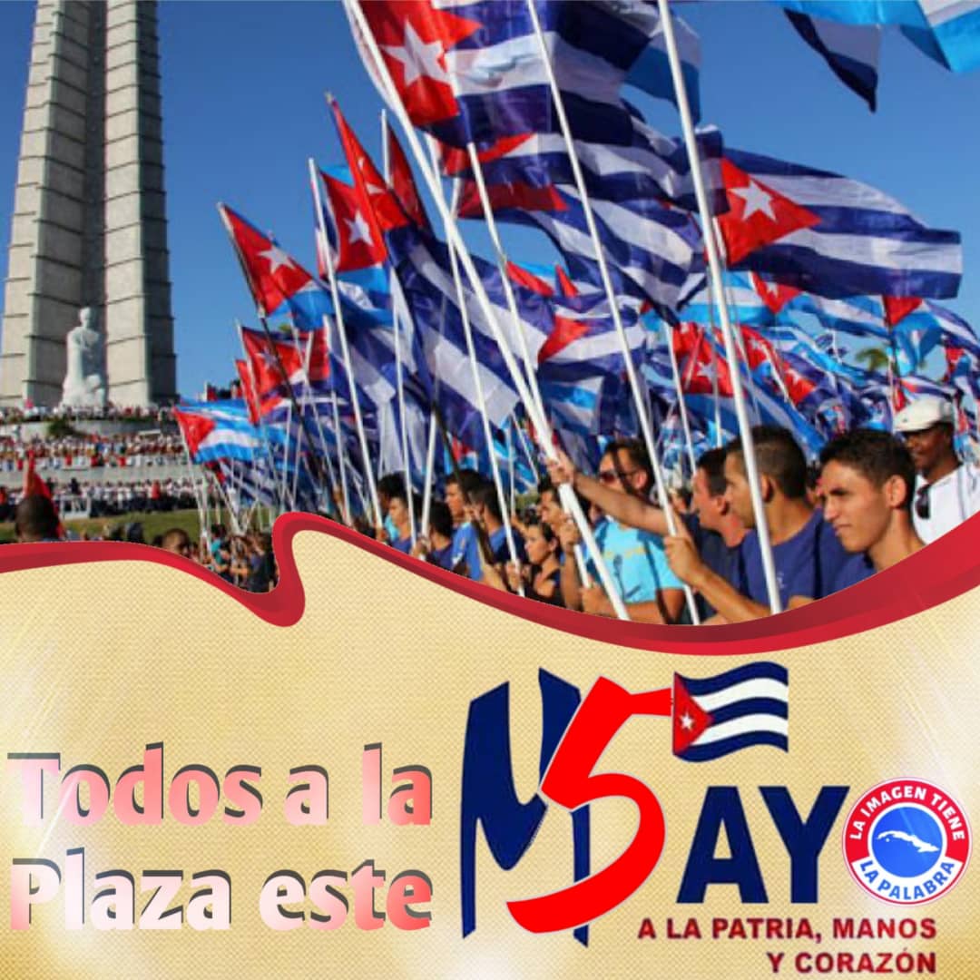 #ALaPatriaManosYCorazón todos a las plazas. #CubaViveYTrabaja