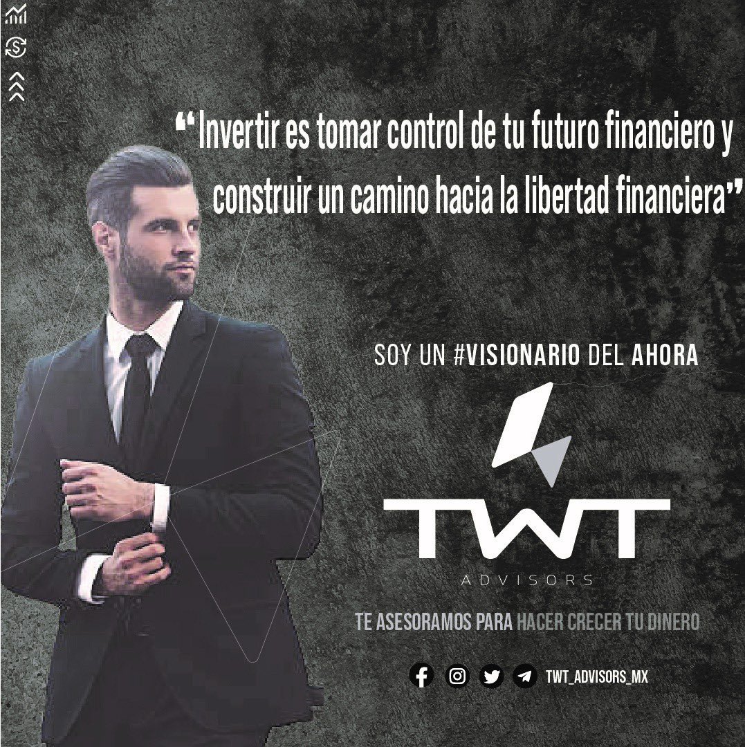TWTAdvisors's tweet photo. El mundo de las inversiones puede ser emocionante y desafiante, pero no tengas miedo de empezar. La educación y el conocimiento son la base de la inversión inteligent

TWT Advisors te asesora para hacer crecer tu dinero. 

#SOYUNVISIONARIODELAHORA 
#dinero #inversion #inversion https://t.co/4y1MqOFi5E