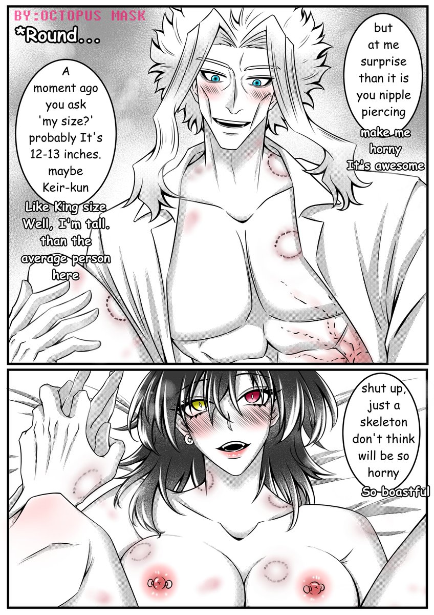 Octopus_Mask664's tweet photo. 🔞🔞🔞
Finally, it's done!!
I was very embarrassed to draw this time. and try to do my best hope it's ok  🥹😳
ENG ver. 
#hrakプラス #mhaoc #OCxCanon #มายฮีโร่ยูเมะ https://t.co/P4obpH9xCy
