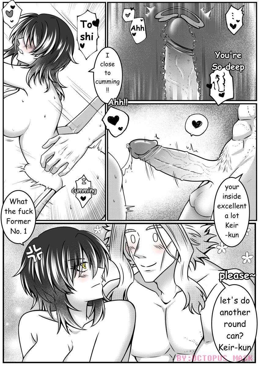 Octopus_Mask664's tweet photo. 🔞🔞🔞
Finally, it's done!!
I was very embarrassed to draw this time. and try to do my best hope it's ok  🥹😳
ENG ver. 
#hrakプラス #mhaoc #OCxCanon #มายฮีโร่ยูเมะ https://t.co/P4obpH9xCy