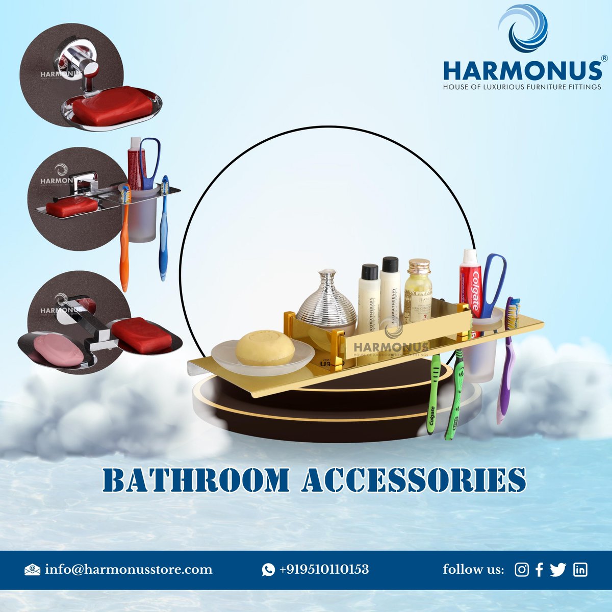 Revamp your bathroom with our stylish and functional bathroom accessories! From soap dispensers to towel racks, Harmonus Store has got you covered. 🚽💦
#HarmonusStore #bathroomaccessories #homedecor #renovation #interiordesign #soapdispenser  #bathroomstorage #bathroomrenovation