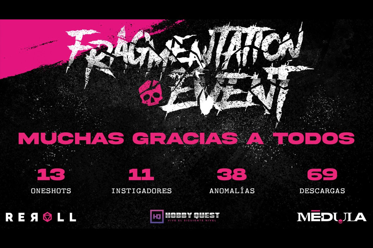 rerolldxd's tweet photo. ¡Durante Abril la realidad fue fragmentada y tú lo hiciste posible!
Gracias a los instigadores y anomalías que formaron parte del #fragmentationevent física y virtualmente.
"𝕿𝖔𝖒𝖊𝖓 𝖗𝖎𝖊𝖘𝖌𝖔𝖘 𝖞 𝖉𝖊𝖗𝖗𝖔𝖙𝖊𝖓 𝖘𝖚𝖘 𝖆𝖉𝖛𝖊𝖗𝖘𝖎𝖉𝖆𝖉𝖊𝖘"
@medula_rpg https://t.co/DVFX3O5XVC