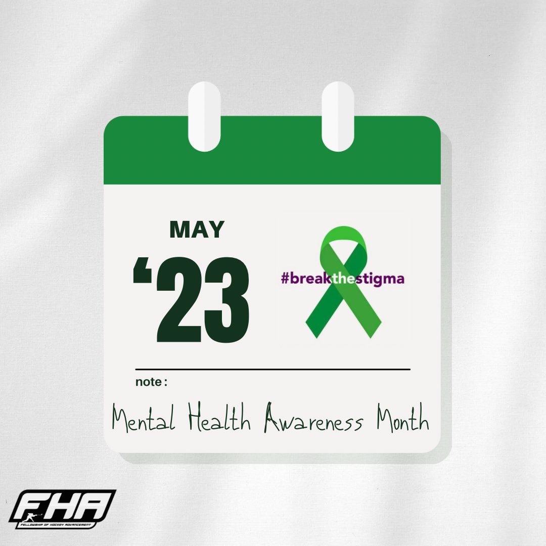 MAY IS MENTAL HEALTH AWARENESS MONTH

“Hockey tough” is something that exists inside the rink. Outside the rink, it is totally normal to be a human and have feelings that may impact your mental well-being.

Whether it is getting cut from a junior team, losing confidence… (1/2)🧵