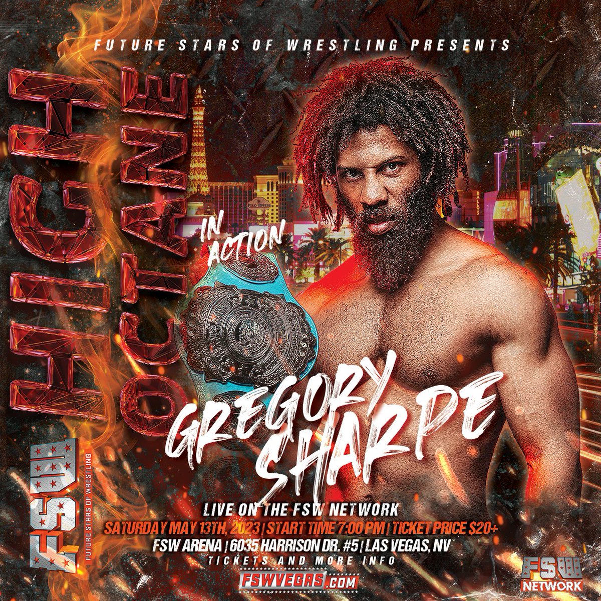 FSWVegas's tweet photo. FSW High Octane on Saturday May 13 at 7p/10e streaming LIVE from #LasVegas on the @fswnet!
FSW Nevada State Champion @imoldgregsharpe will be in action!
Tickets: https://t.co/yO59H4egk1
Subscribe to the #FSWnetwork for just $4.99/mo!
https://t.co/UvCg1jUTTY https://t.co/aHAsw3XRxh