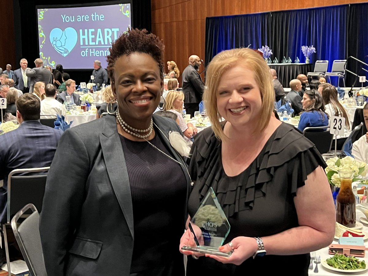 HcpsProgram's tweet image. Congratulations again to Mrs. Adriane Brinkley, EIP&apos;s Teacher of the Year!!! 💙💛