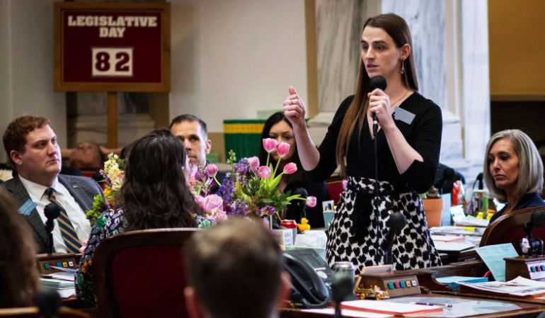 PodSaveAmerica's tweet photo. Are you mad about what's happening in Montana? Help us do something about it.

Tell Montana Republicans to let @ZoAndBehold do her job here: https://t.co/jS813NQRnI

And help us support LGTBQ+ people living in Montana here: https://t.co/qVxYgMGqSK https://t.co/MKOeeOhZMl