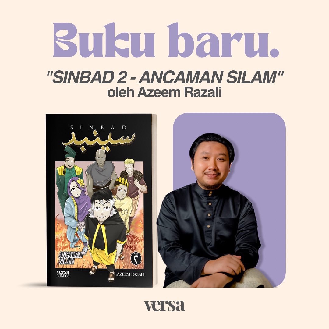 _azeemrazali's tweet photo. Sinbad Jilid-2 akan datang di PBAKL2023

Jumpa di booth VERSA X Zahiras
#SentiasaVersama
#KomikSinbad https://t.co/JbW6JEDjtl