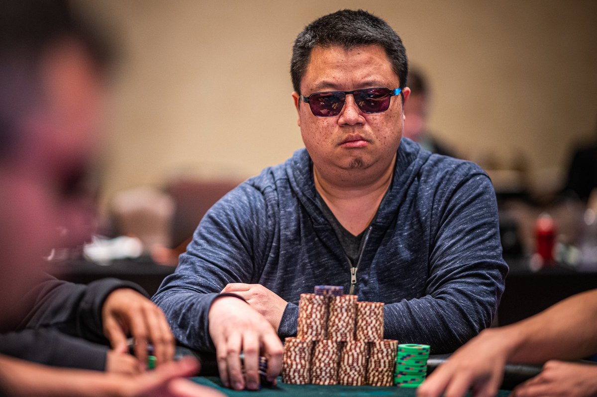 WPT's tweet image. We’ve reached the Final Table of our #WPTSHRPS Main Event @shrpo!

Bin Weng eliminated @KemptonIsaac in 7th place for $183,000 and leads the final 6 players into the Final Table at @HyperXArena Las Vegas at the end of the month!

Final Table Counts:
Bin Weng - 46,050,000 (154 bb)…