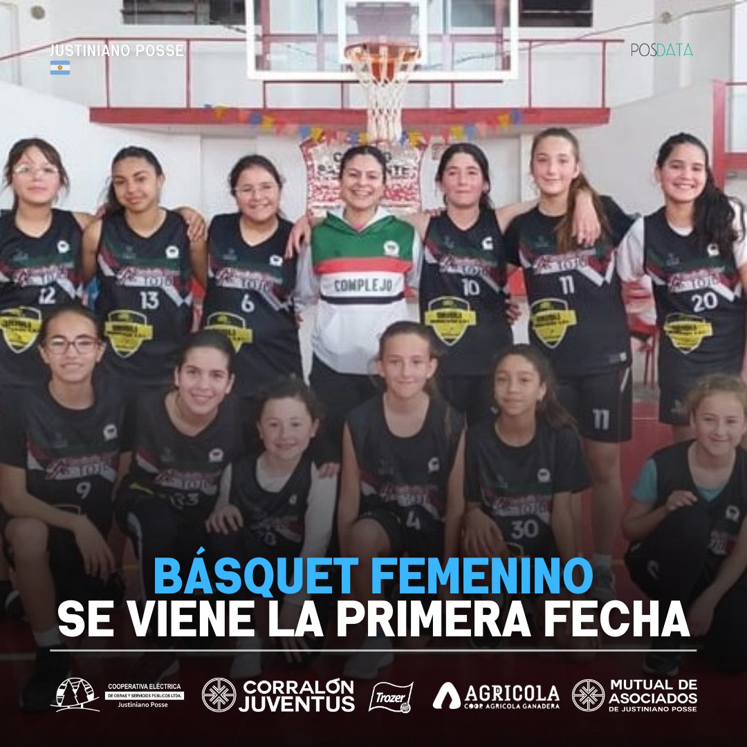 PosdataOk's tweet photo. 🏀 ¡Se viene el debut del básquet femenino de Complejo!

El próximo domingo 7 de mayo se juega la primera fecha de la Asociación del Sudeste del Básquet femenino en el Estadio Aroón Gerchunoff de Argentino de Marcos Juárez 🏟️ https://t.co/jG0vqjgFgF