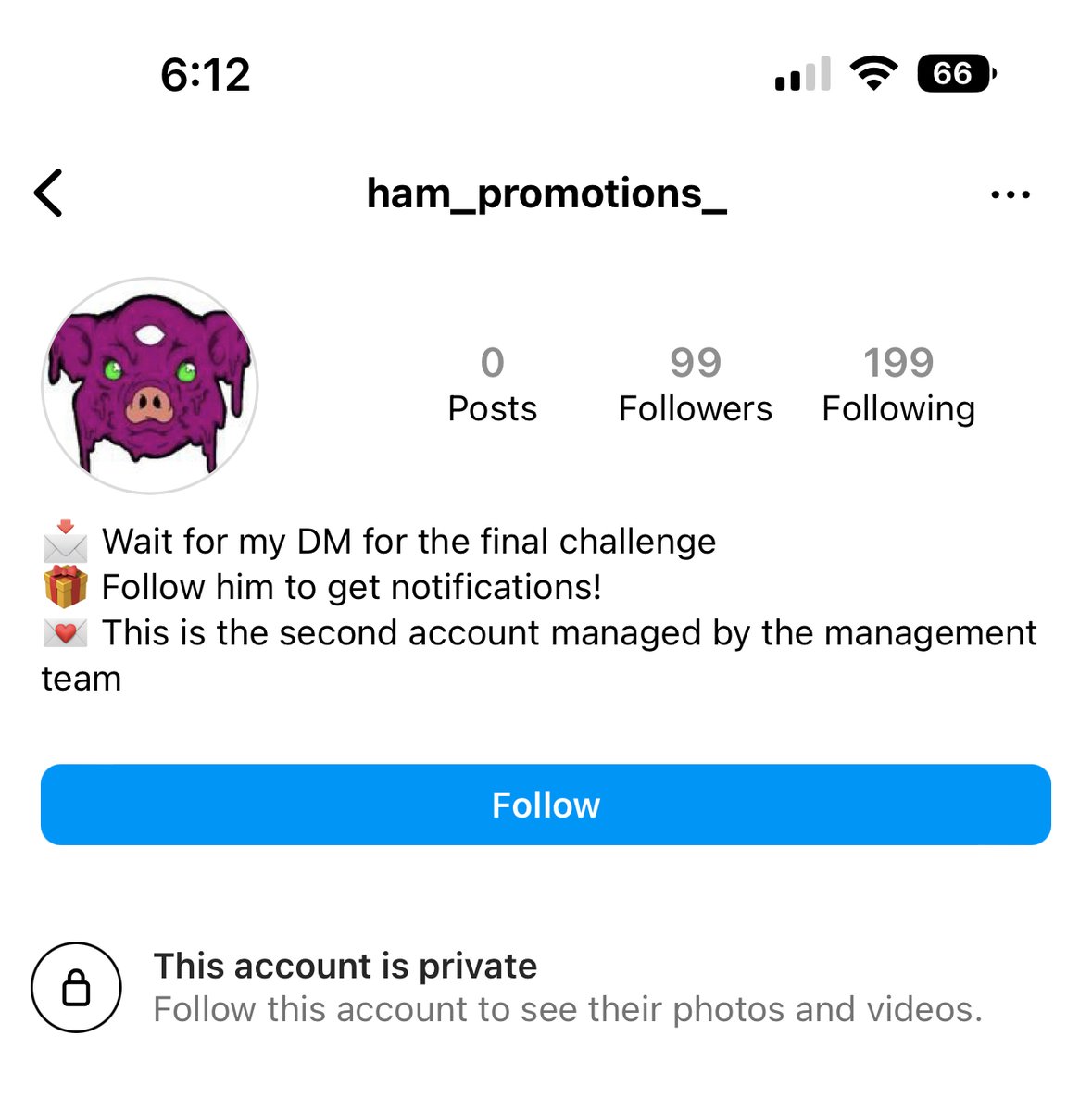 The IG account HAM__Promotions OR HAM_Promotions_ (with 2 underscores) IS NOT US!!

This is a scam account - please report it!