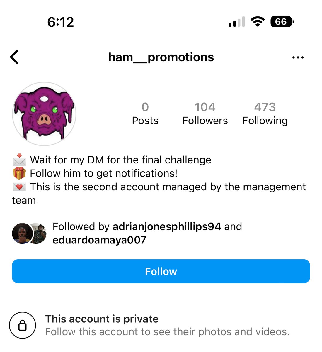 HAM_Promotions's tweet photo. The IG account HAM__Promotions OR HAM_Promotions_ (with 2 underscores) IS NOT US!!

This is a scam account - please report it! https://t.co/6srbLVahLU