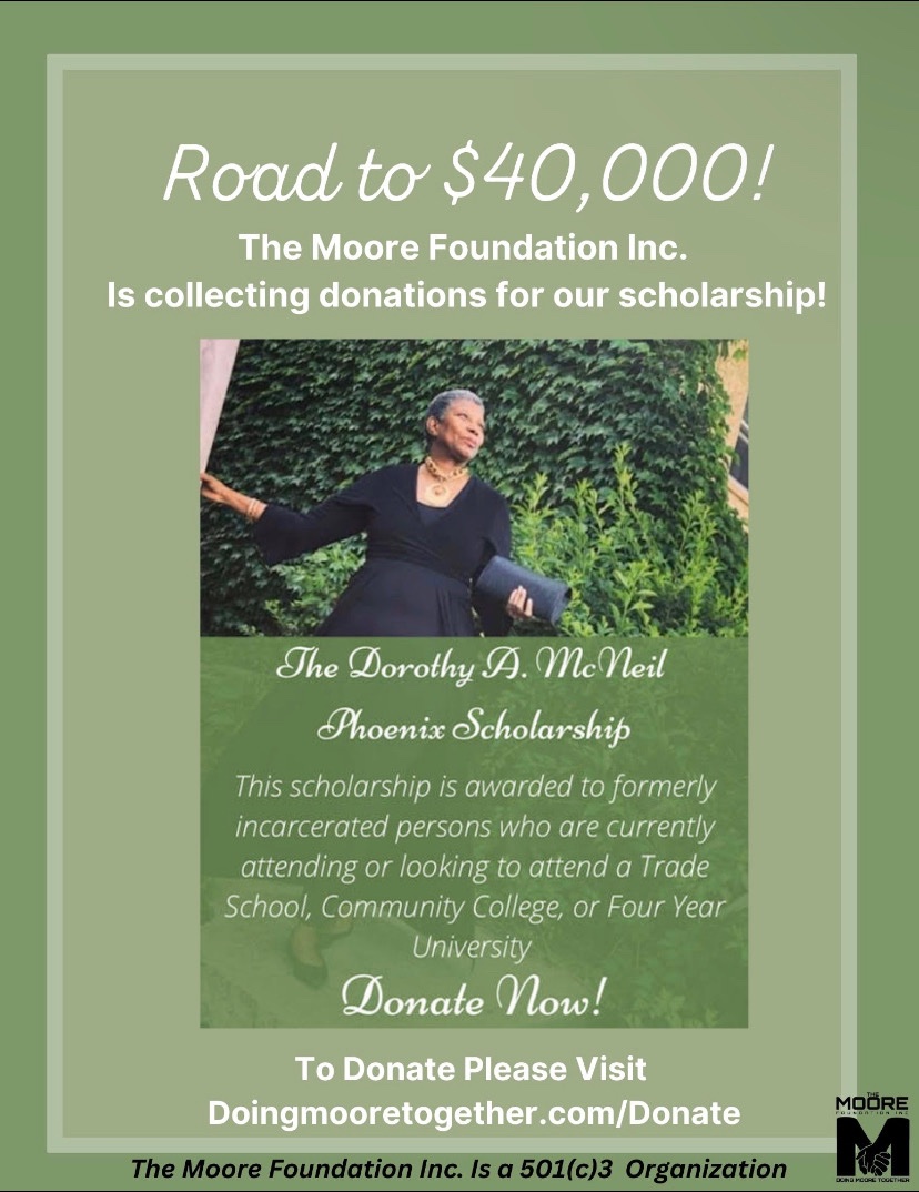 Help to us to reach our goal! doingmooretogether.com/donate