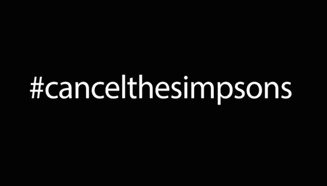 raviolesconsal1's tweet photo. El episodio terminó con la frase '#cancelthesimpsons', autoreferenciando el hashtag #cancelsouthpark que se usó para promocionar la temporada 22 de la serie https://t.co/cxpK2Ch5Sf
